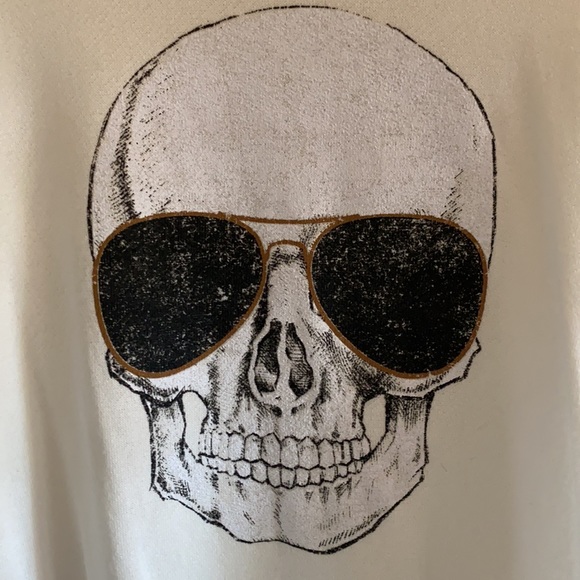 Blue Buttercup skull 💀 lightweight sweatshirt - Picture 2 of 3